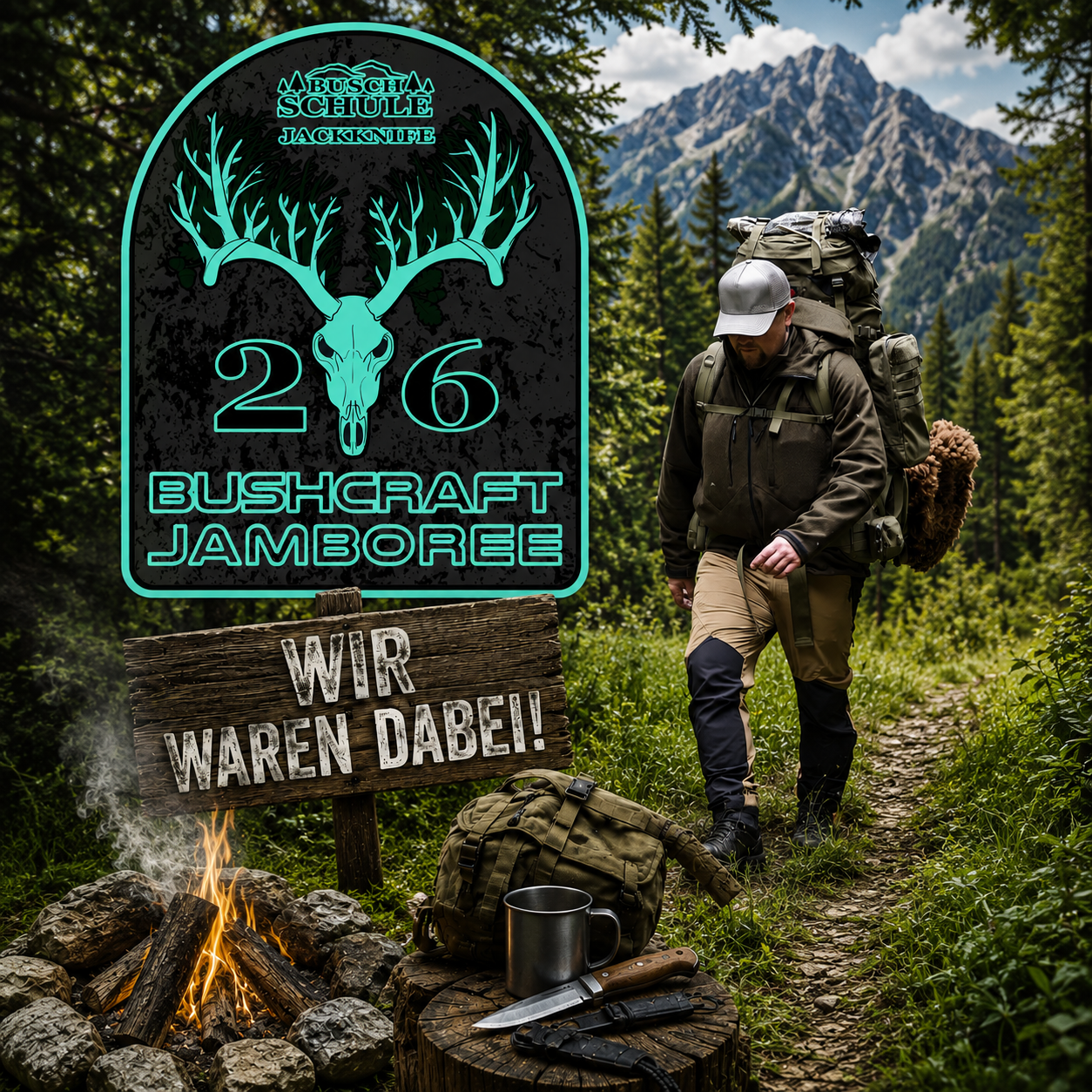 Bushcraft Jamboree – Outdoor Event & Lodenjacken von Roughstuff