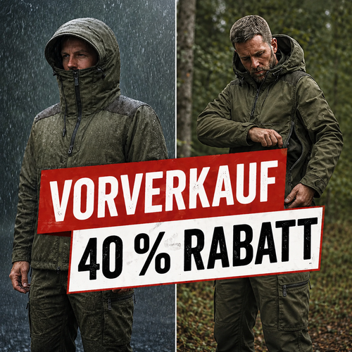 Robuster Roughstuff Bollwerk Loden-Anorak aus schwerem 700g Lodenstoff für Outdoor-Abenteuer, Bushcraft, Jagd und Wintertouren. Der lange, weit geschnittene Anorak besitzt eine große Kapuze mit Kordelzug, verstärkte Schultern und Ärmel aus gewachster Baumwolle sowie eine große Kängurutasche. Wind- und wasserabweisendes Naturmaterial in funktionalem Outdoor-Design für kalte und anspruchsvolle Wetterbedingungen.