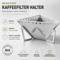 Steckbarer Aluminium-Kaffeefilterhalter